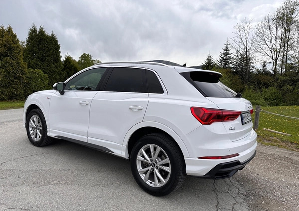 Audi Q3 cena 143000 przebieg: 18542, rok produkcji 2021 z Myślenice małe 781